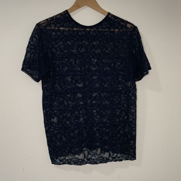 Gold Label Victoria’s Secret Medium Black Lace Top 425-005-093 - Picture 1 of 4